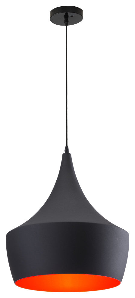 Copper Ceiling Lamp Matte Black