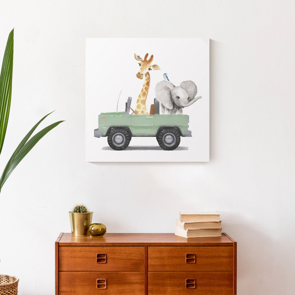 Cruisin Animals 20"x20" Canvas Wall Art