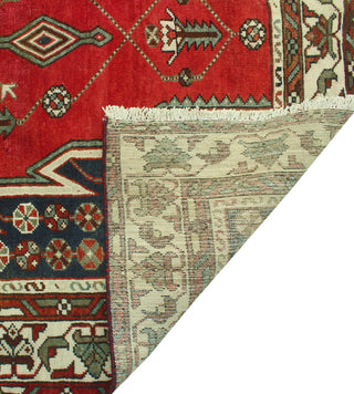 Fine Vintage Bakhtiari Nadya Rust/Ivory Rug, 4'2 x 6'9