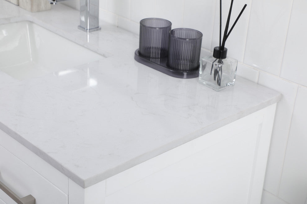 48" Single Bathroom Vanity, White