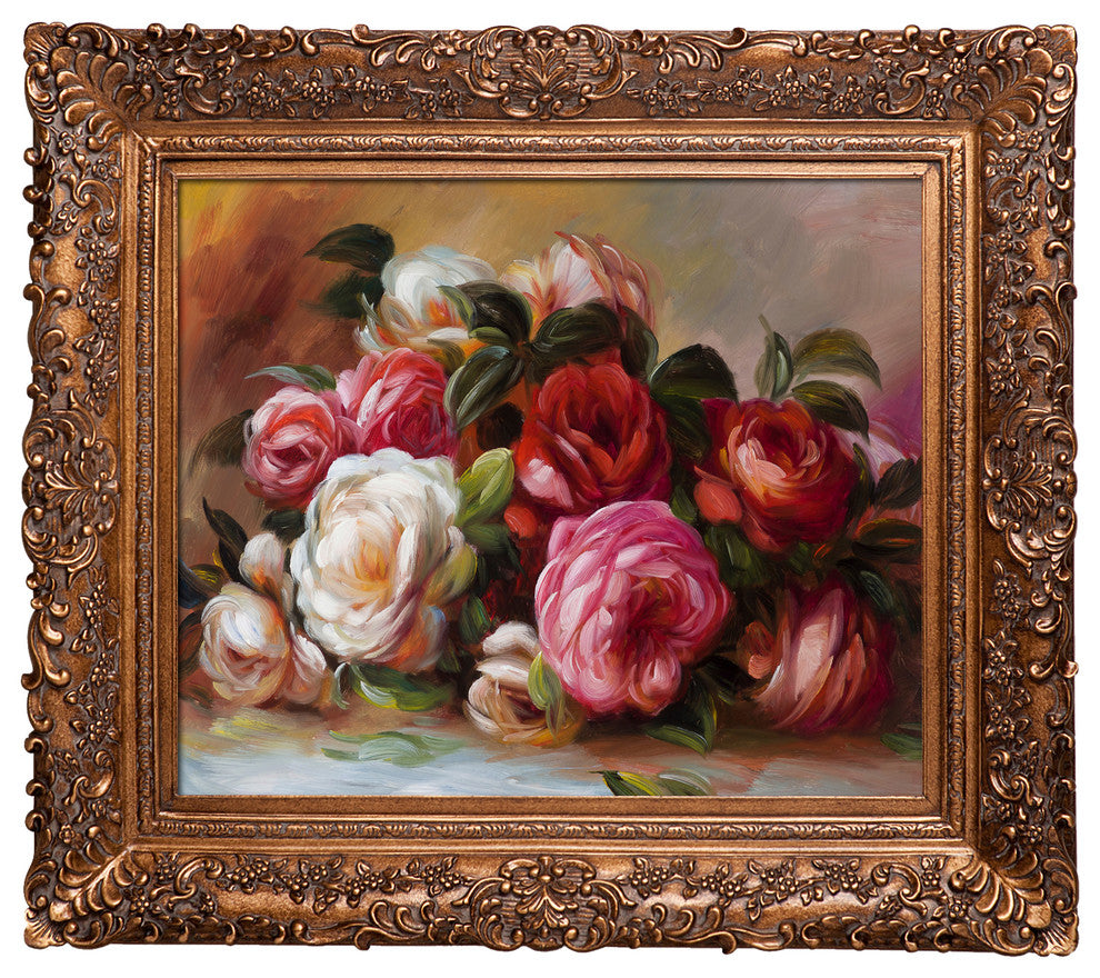 Discarded Roses, Burgeon Gold Frame 20"x24"