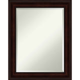Coffee Bean Brown Beveled Bathroom Wall Mirror - 23 x 29 in.