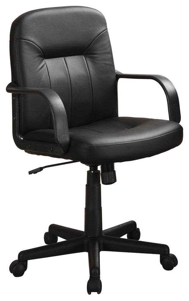 Adjustable Height Office Chair, Black