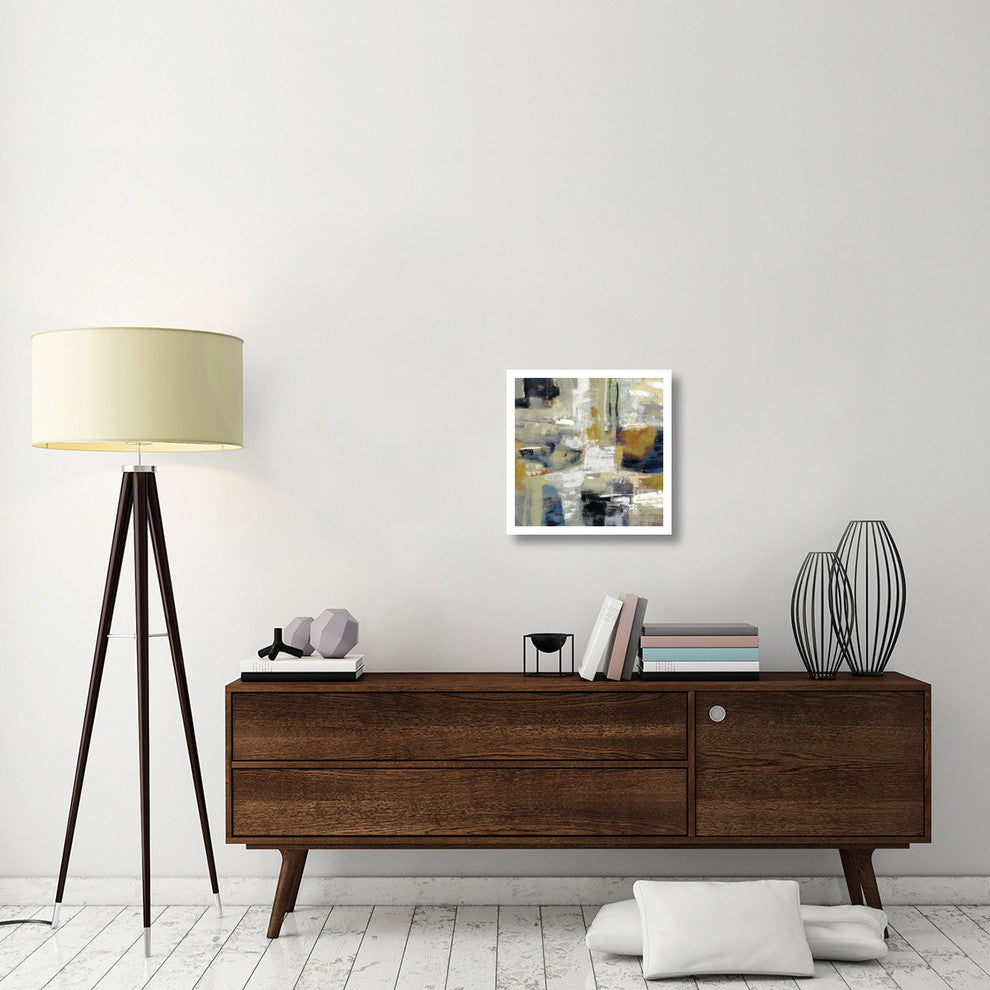 "Full Moon I with White" Digital Paper Print by Silvia Vassileva, 20"x20"