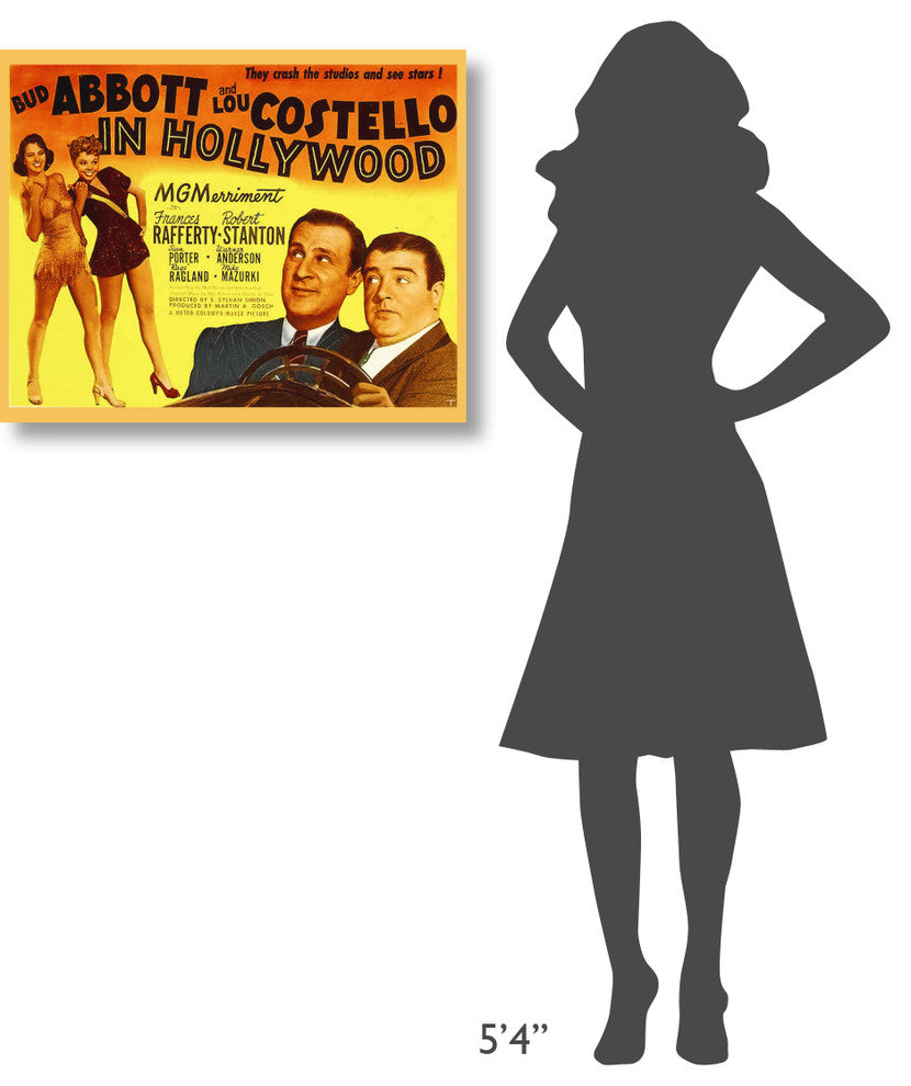 "Abbott & Costello - In Hollywood" Canvas Giclee, 30"x24"