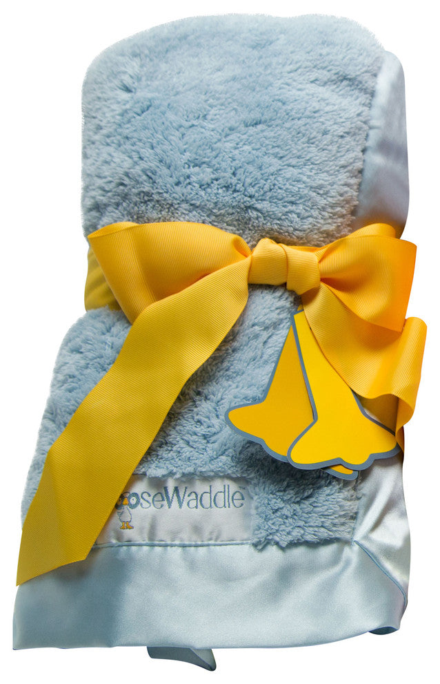GooseWaddle Luxury Baby Blanket, Blue