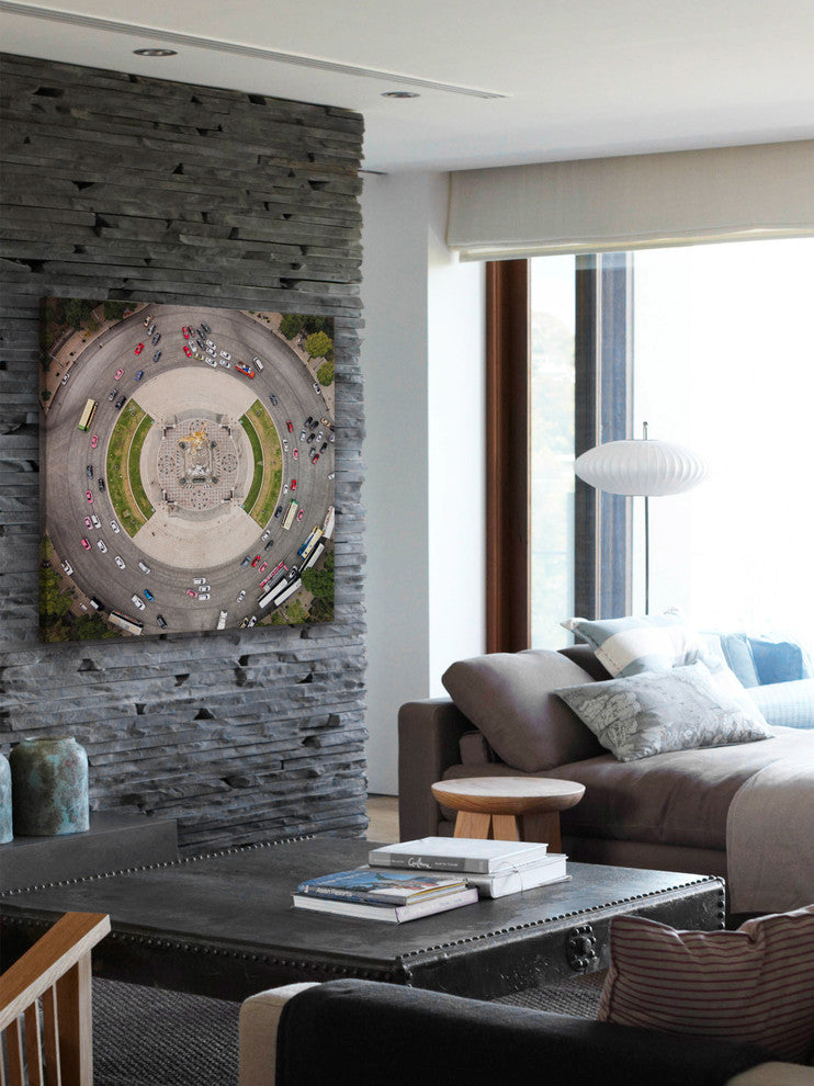 "In and Out Circle" Print on Canvas by Karolis Janulis