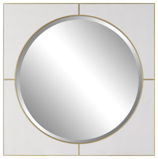 Uttermost Cyprus White Square Mirror