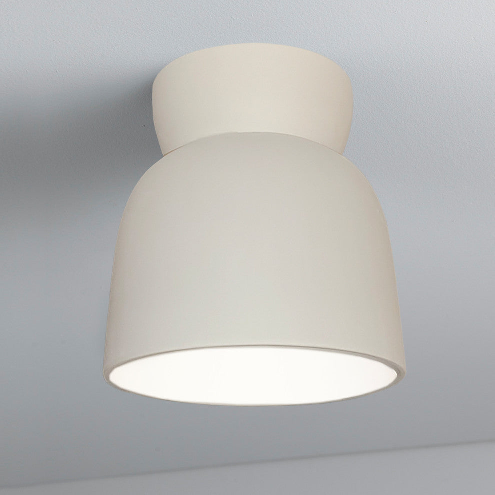 Hourglass Outdoor Flush-Mount, Bisque, Led