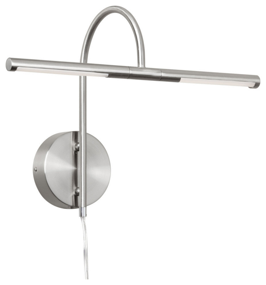 6W Picture Light, Satin Chrome