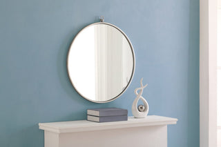 Contemporary Silver Vanity Mirror