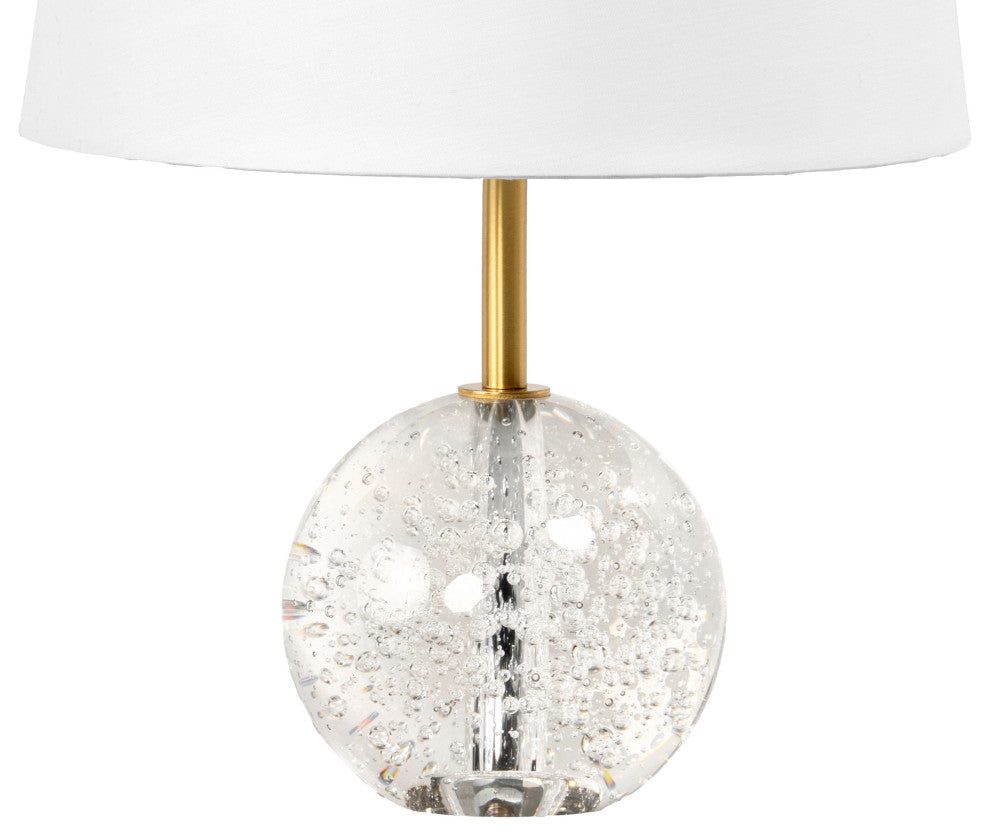 Nuloom 17" Gold Crystal Table Lamp