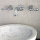 Kingston Brass 2-Handle Wall Mount Bathroom Faucet, Polished Chrome