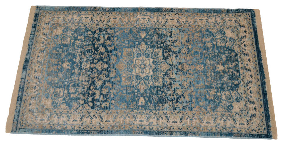 Machine Made Polyester Durable Indoor Outdoor Washable Oriental Pattern Footmat