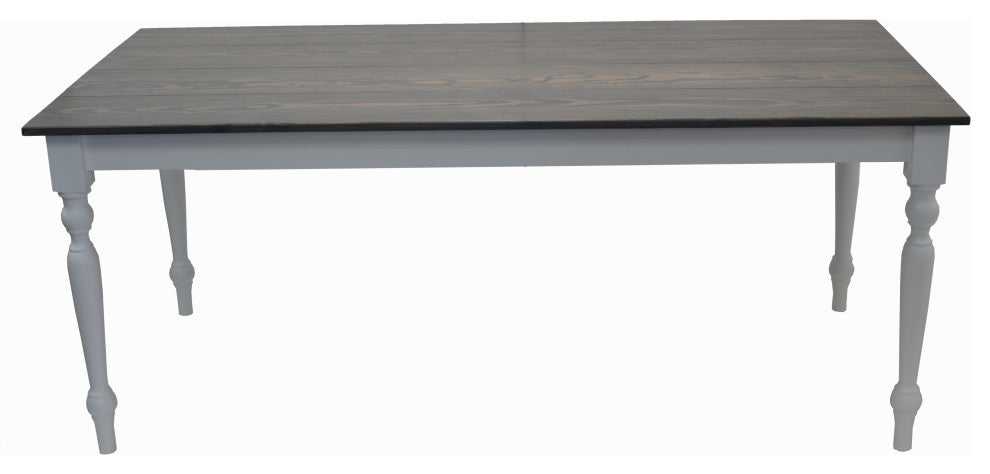 Lewis Farmhouse Table with Turned Legs, 60