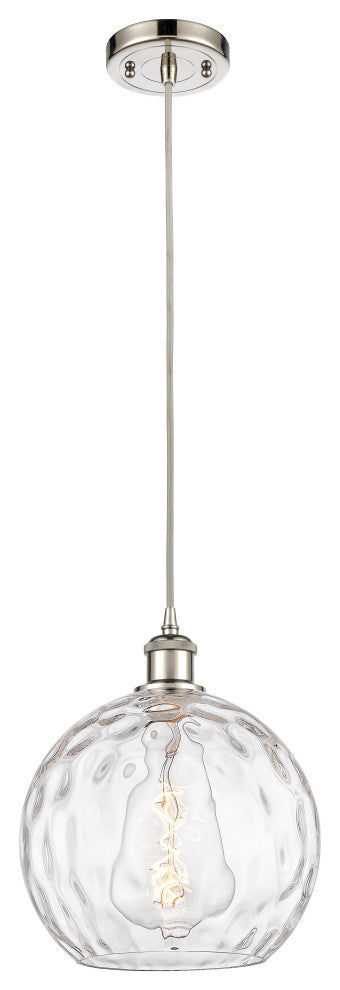 Innovations 516-1P-PN-G1215-10-LED 1-Light Mini Pendant, Polished Nickel