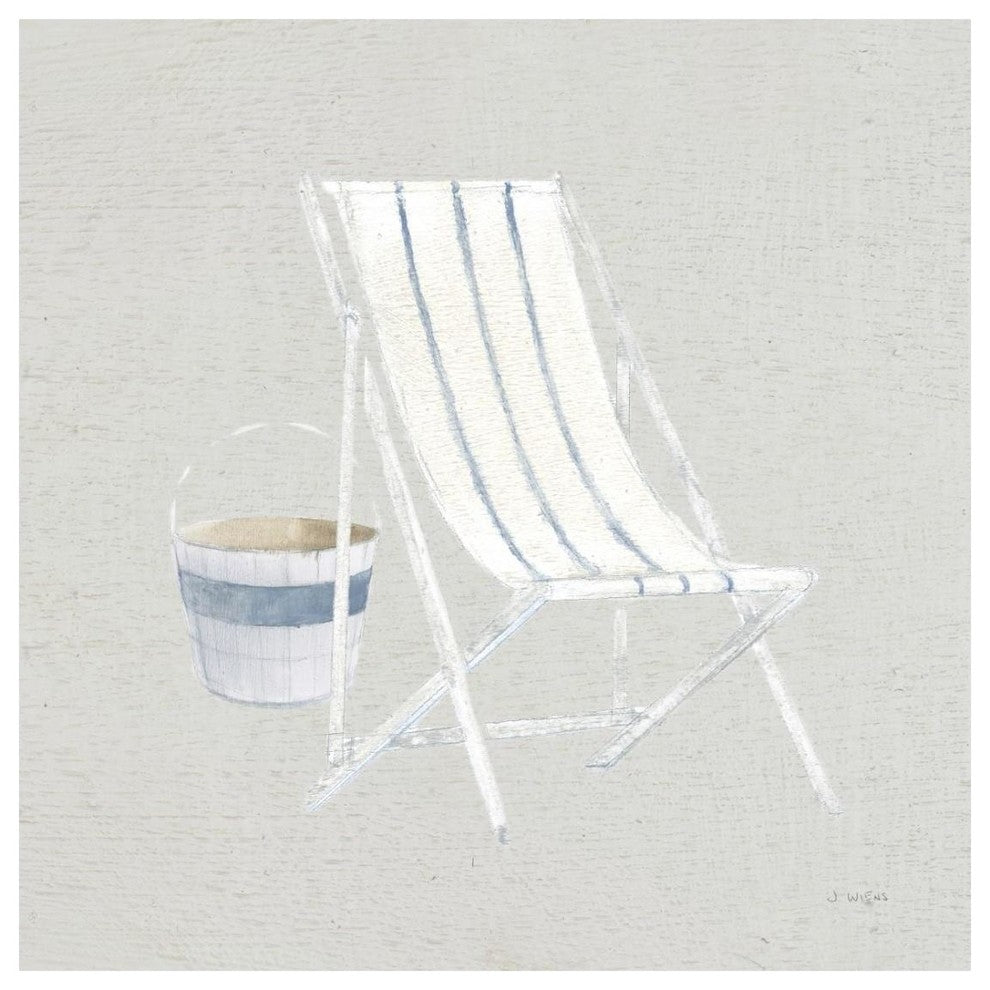 "Serene Seaside III Tan" Digital Paper Print by James Wiens, 26"x26"