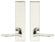 Waterfall Lever, Tubular Privacy, Polished Stainless Steel, 2-3/8" Backset