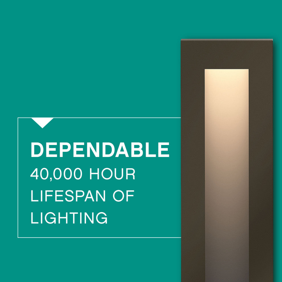 Hinkley Taper Landscape Light, Bronze, Tall Deck Sconce