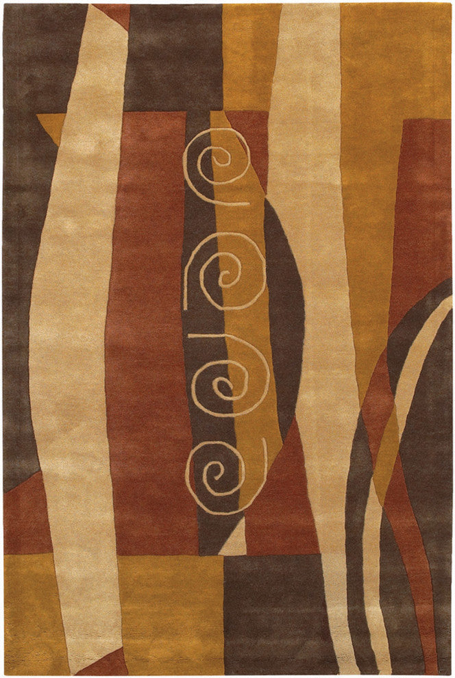 Daisa Contemporary Area Rug, 5'x7'6" Rectangle