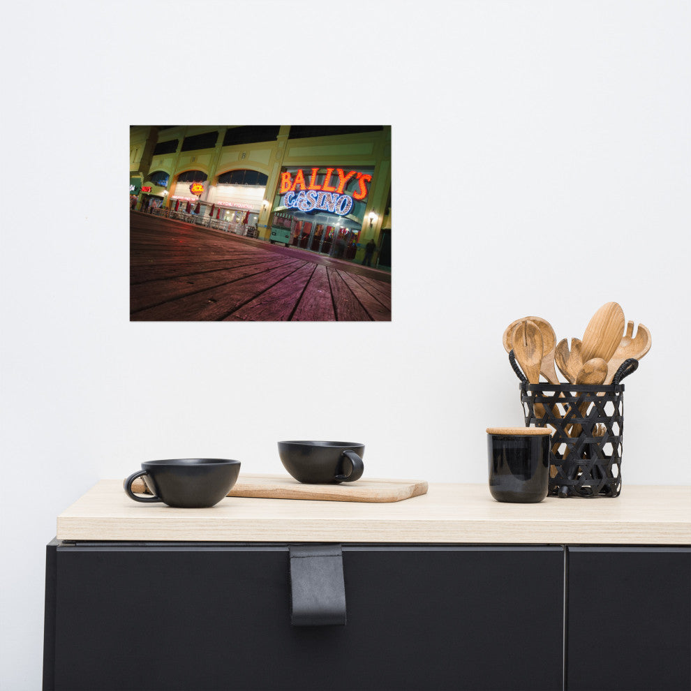 Low on the Boards Night Photography Unframed Wall Art Print, 12" X 16"