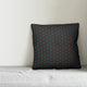 Tiny Hearts Pattern, Blue and Gray Outdoor Throw Pillow, 18"x18"