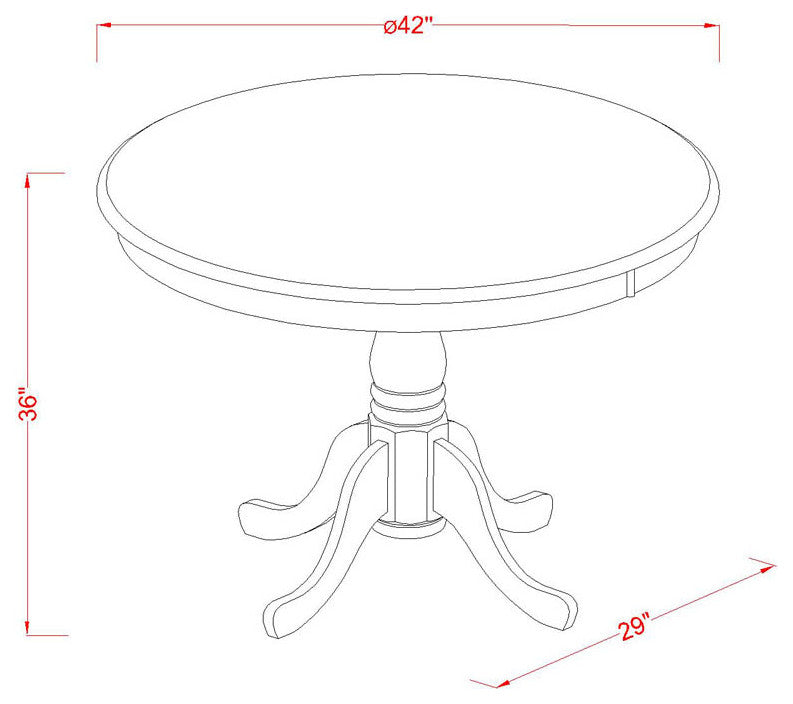 3 Pc Counter Height Dining Set - High Table And 2 Dining Chairs
