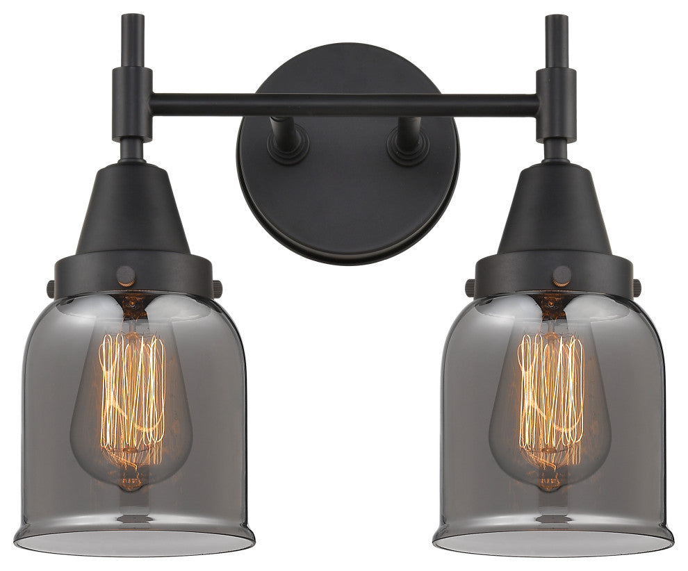 INNOVATIONS LIGHTING 447-2W-BK-G53-LED Caden 2 Light 17 inch Bath Vanity Light