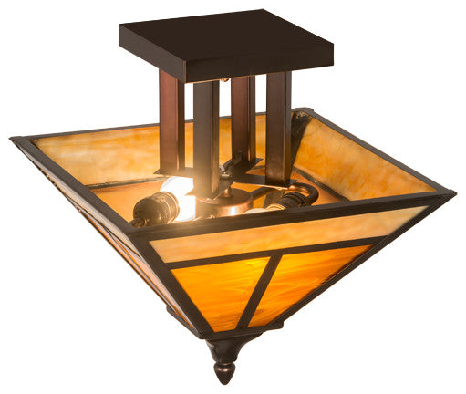 13Sq T Mission Flushmount