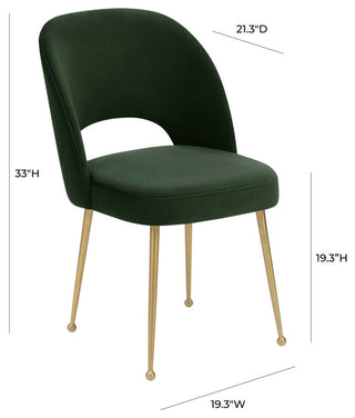 TOV Furniture Swell Forest Green Velvet Chair