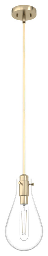 Hunter 7" Lundin Palm Gold 1 Light Pendant Ceiling Light