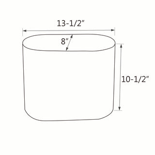 Aspen Creative 37001 Oval Hardback Shaped Spider Lamp Shade in Off-White