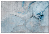 Premium Machine Washable Mayfield AMF506 Blue 1'8" x 2'6" Rug