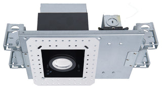Silo LED Multiple Single-Light IC-Rated Airtight Housing, and 3000K, White Black