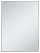 Metal Frame Rectangle Mirror 30" In Silver