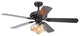 WAREHOUSE OF TIFFANY'S CFL-8343REMO Figuera 52 in. 1-Light Indoor Black Finish