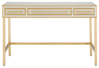 White-background front view of the three-drawer vanity.