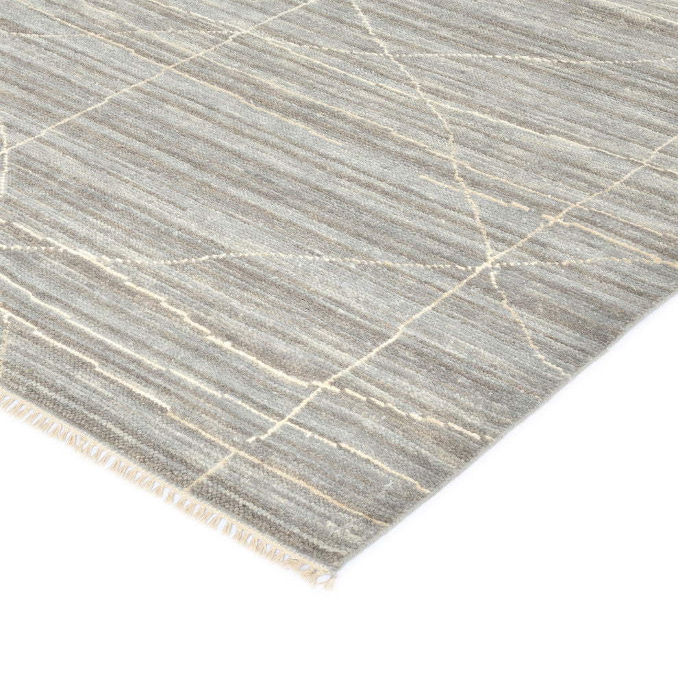 Anna Maneux Area Rug, Gray, 10' x 14', Geometric