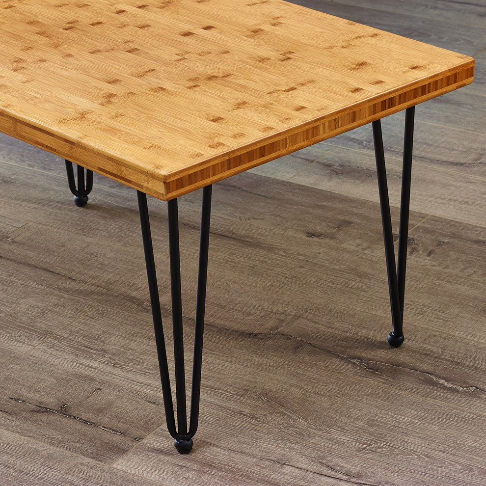 Natural Bamboo Thick Table Top, Natural Bamboo, 36"x24"x20.8"