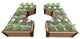 Classic Sienna Walk-Through Hexagon Center Path' 8'x10'x16.5" Raised Garden