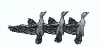 Triple Mallards Cabinet Pull, Pewter