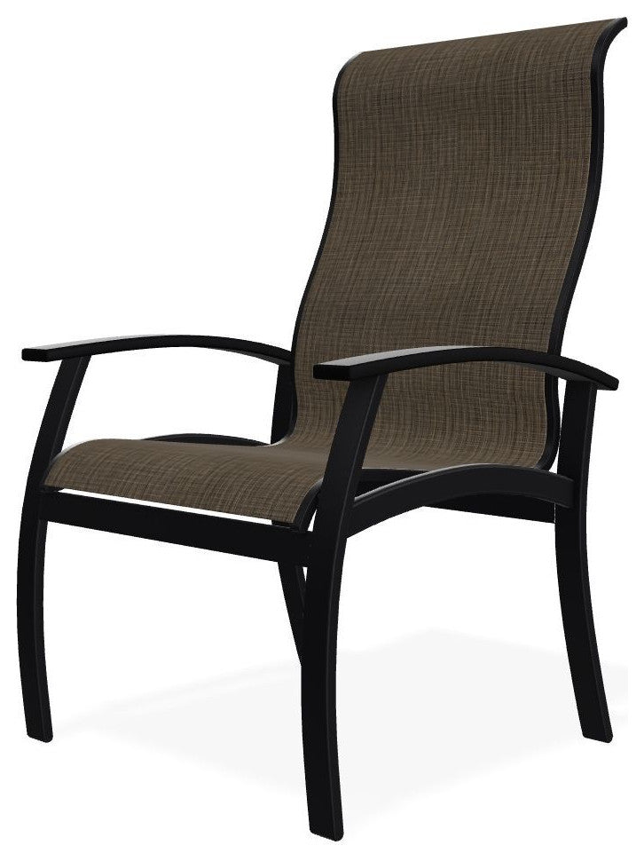 Belle Isle Sling Outdoor Dining Chair, Kora/Black