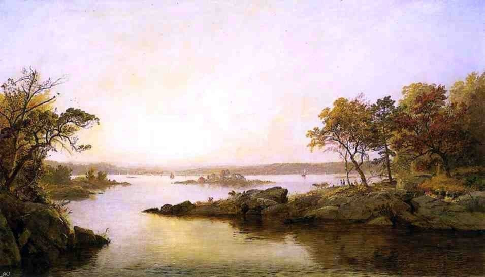 Jasper Francis Cropsey Afternoon at Greenwood Lake Wall Decal