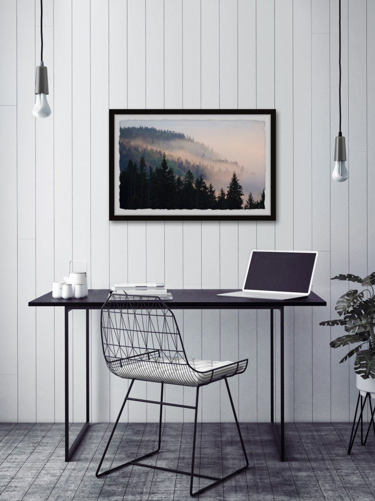 "Cold Mist" Framed Painting Print, 36x24