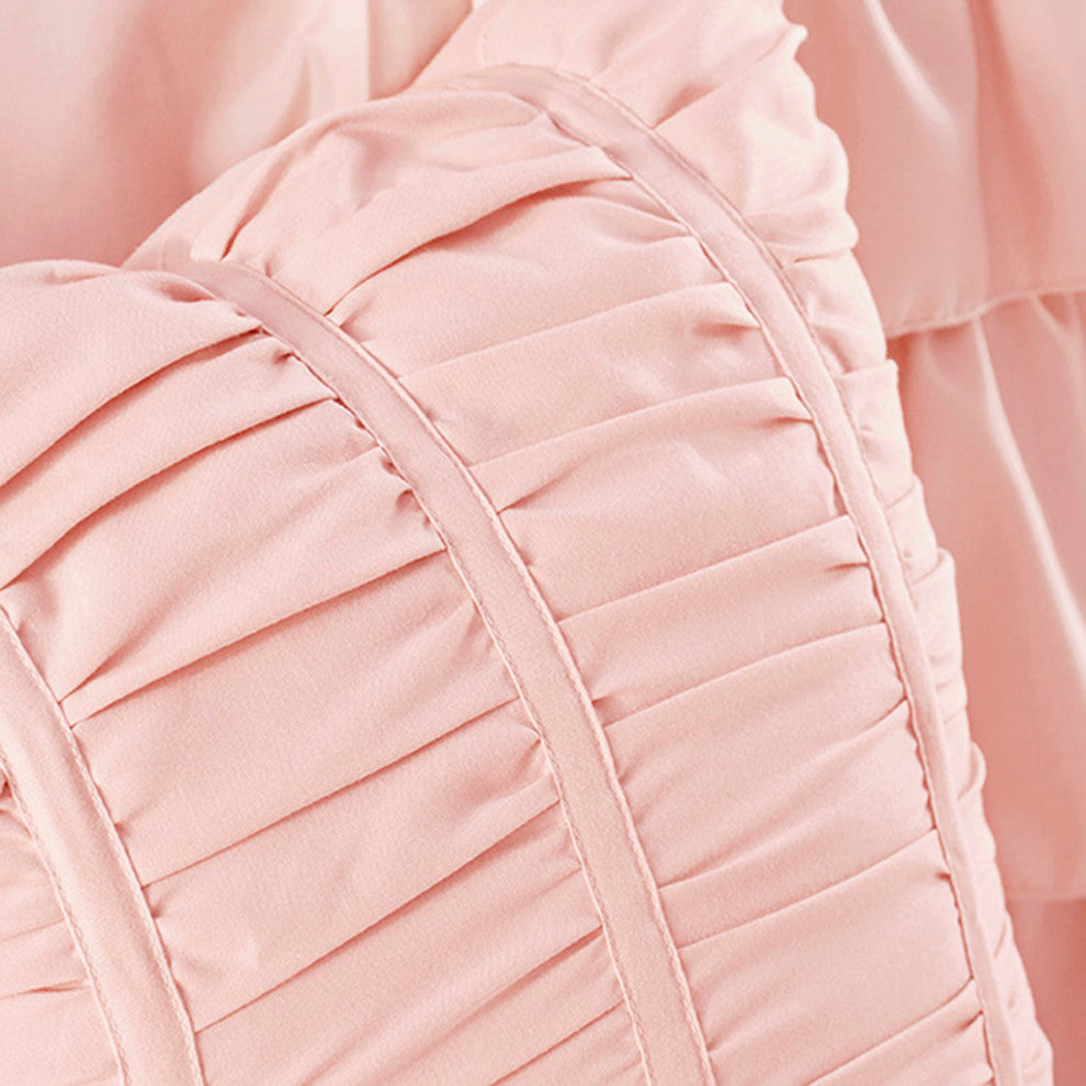 Intelligent Design Waterfall Comforter Set, Blush