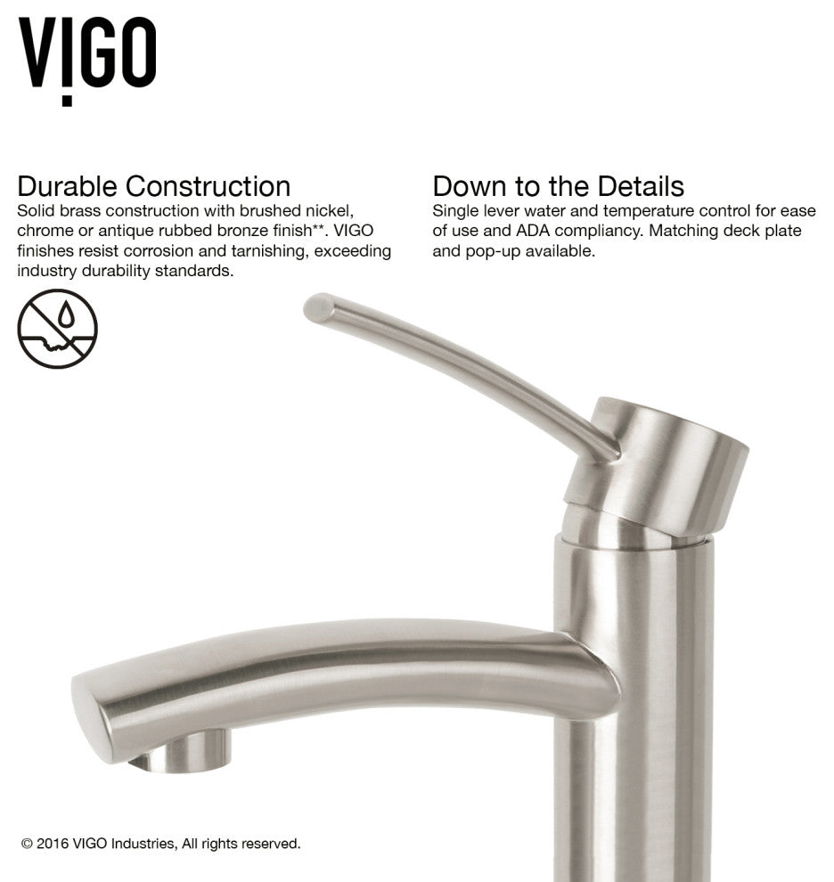 Vinca 18"L x 14"W MatteStone Vessel Sink and Milo 13"H Faucet Set