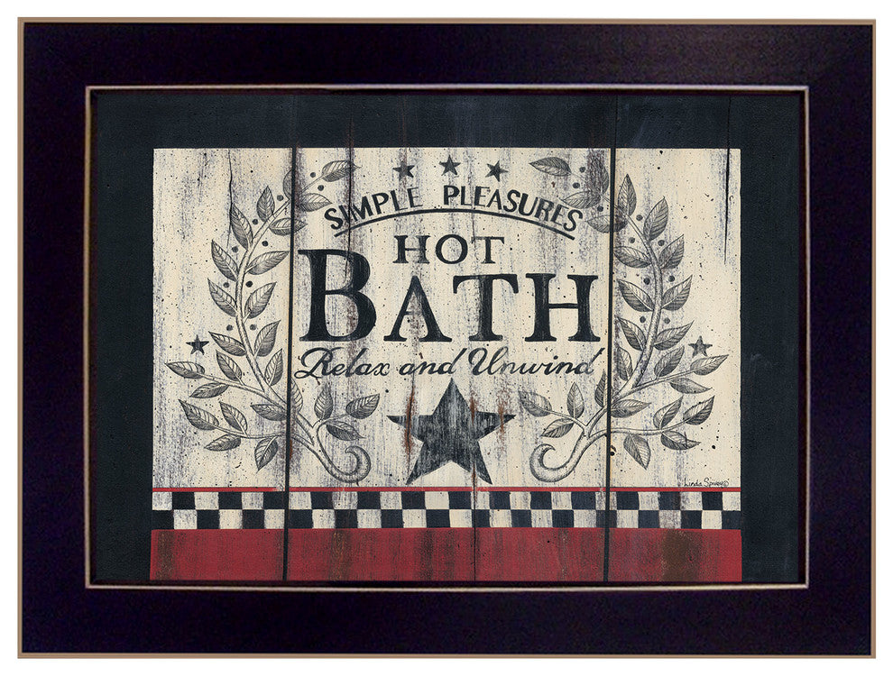 "Hot Bath" by Linda Spivey, Ready to Hang Framed Print, Black Frame