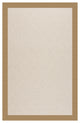 Zoe-White Wicker Machine Tufted Rectangle Rug, Light Gold, 3''x5''