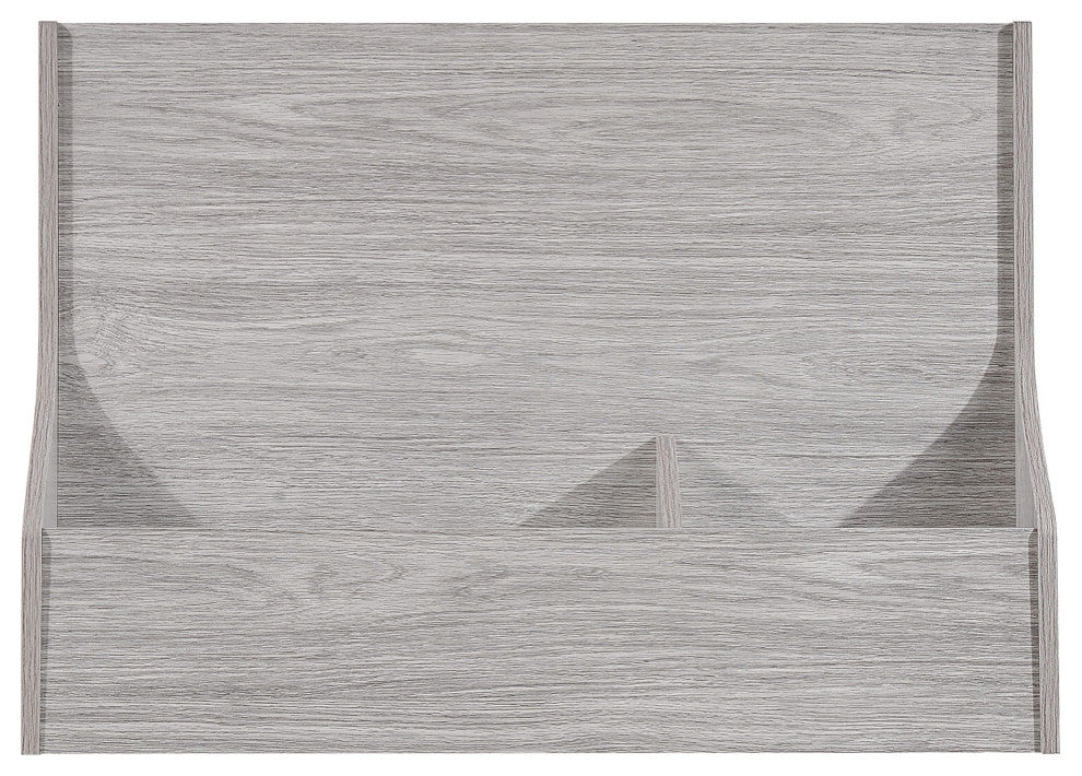 GDF Studio Elyse Mid-Century Modern Finished Fiberboard Home Office Desk, Gray Oak