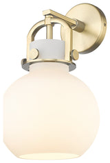 Innovations Newton Sphere 1 8" Sconce Brushed Brass